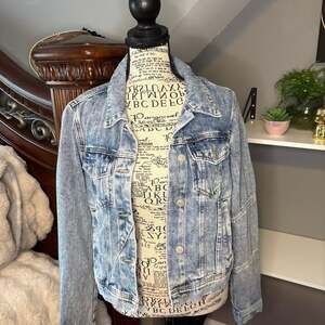 Free People Light Acid Wash Denim Jacket, Women's Size S
